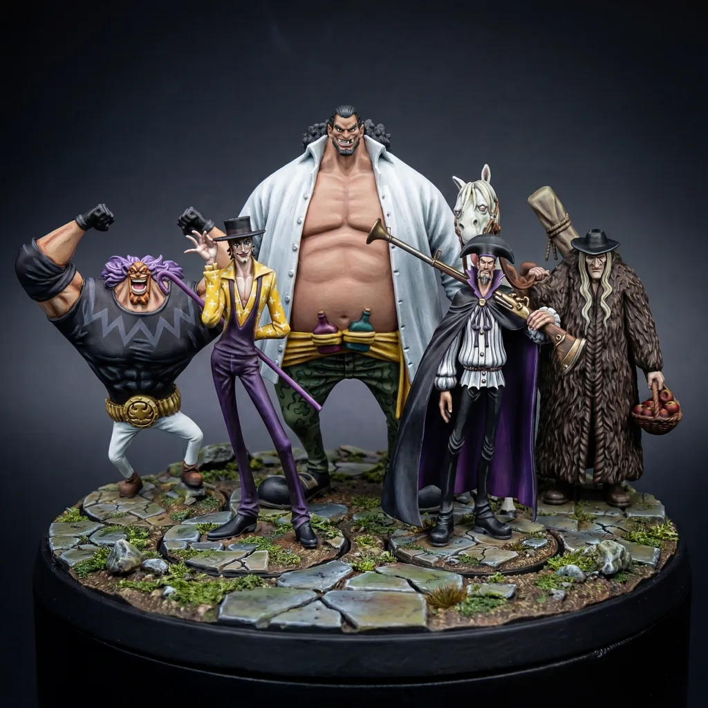 Blackbeard Pirates Pre-Timeskip Bundle STL · DND Anime Miniatures — One Piece 3D Print Pack — main view