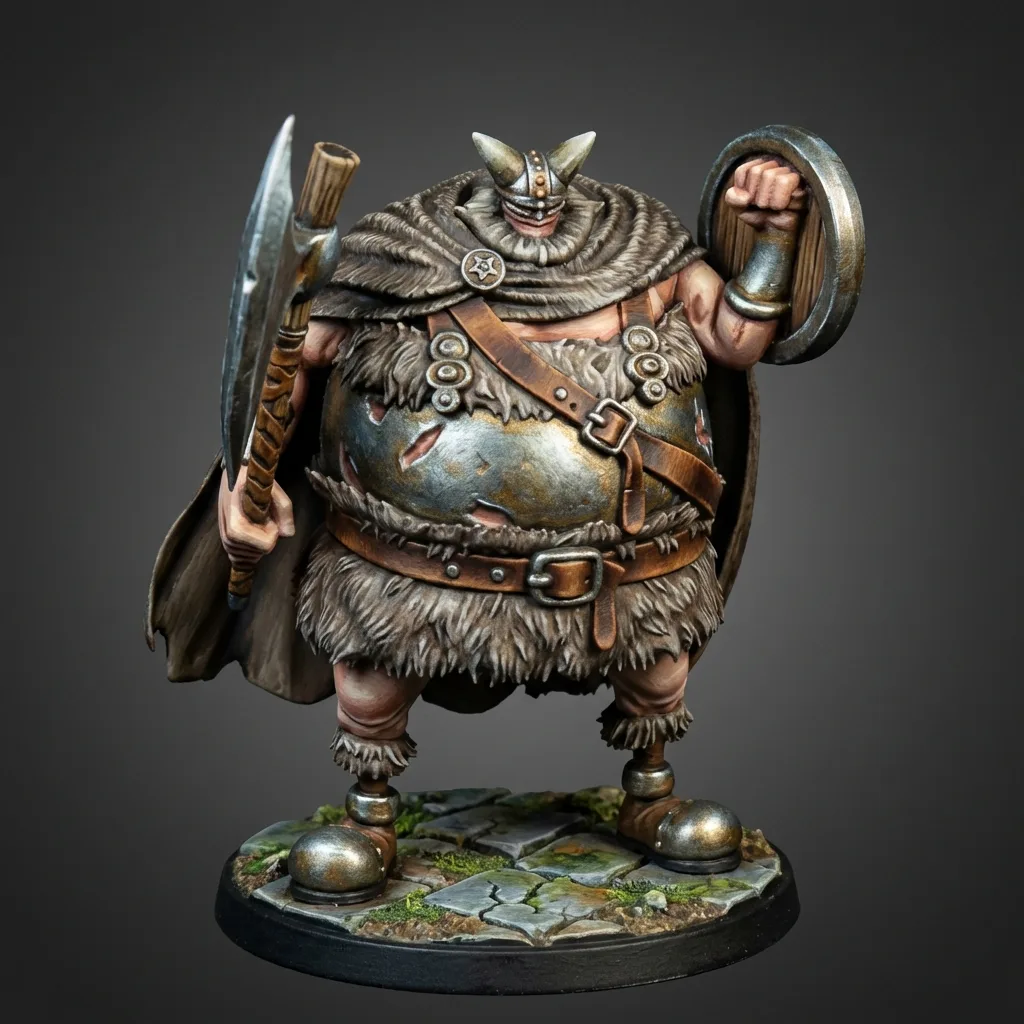 Brogy Sun Pirate STL · DND Anime Miniature — One Piece 3D Print | Elbaf Giant · Little Garden — main view