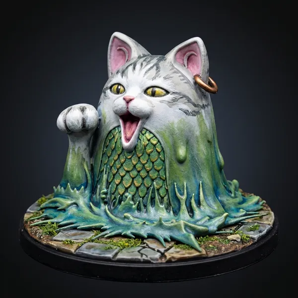 Sea Cat Sea Beast STL · DND Anime Miniature — One Piece 3D Print | Sea King · Ocean Creature — 3D printable STL