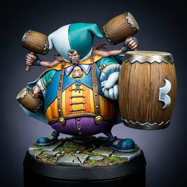Chessmarimo (Fused Form) STL · DND Anime Miniature — One Piece 3D Print | Drum Island · Fusion — 3D printable STL