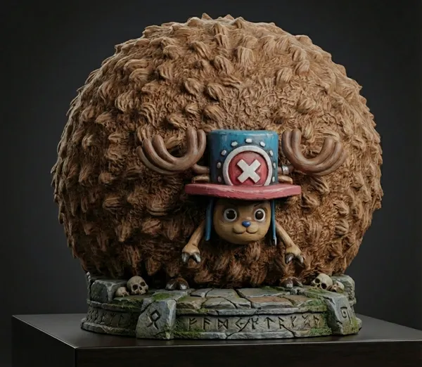 Tony Tony Chopper · Guard Point STL · DND Anime Miniature — One Piece 3D Print | Defensive Form · Pre-Timeskip