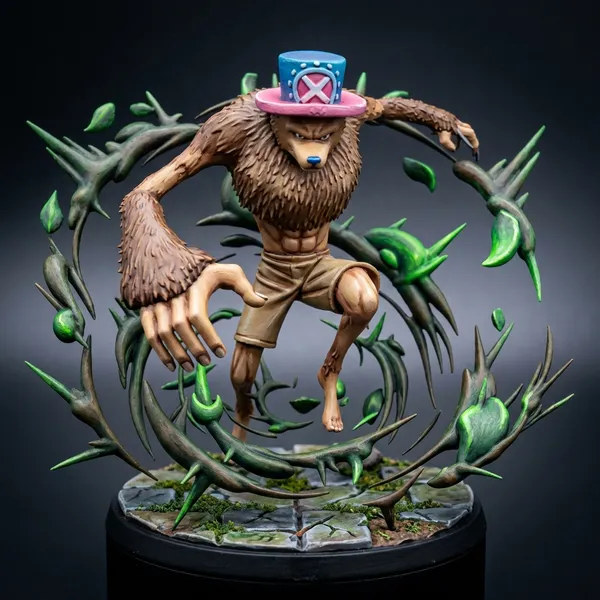 Tony Tony Chopper · Kung Fu Point STL · DND Anime Miniature — One Piece 3D Print | Slim Form · Pre-Timeskip — 3D printable STL
