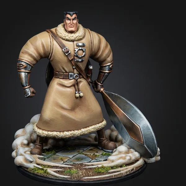 Dalton · Human Form STL · DND Anime Miniature — One Piece 3D Print | Drum Island Guard Captain — 3D printable STL