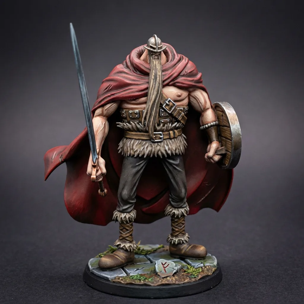 Dorry Lion Bagsby STL · DND Anime Miniature — One Piece 3D Print | Elbaf Giant · Little Garden — main view
