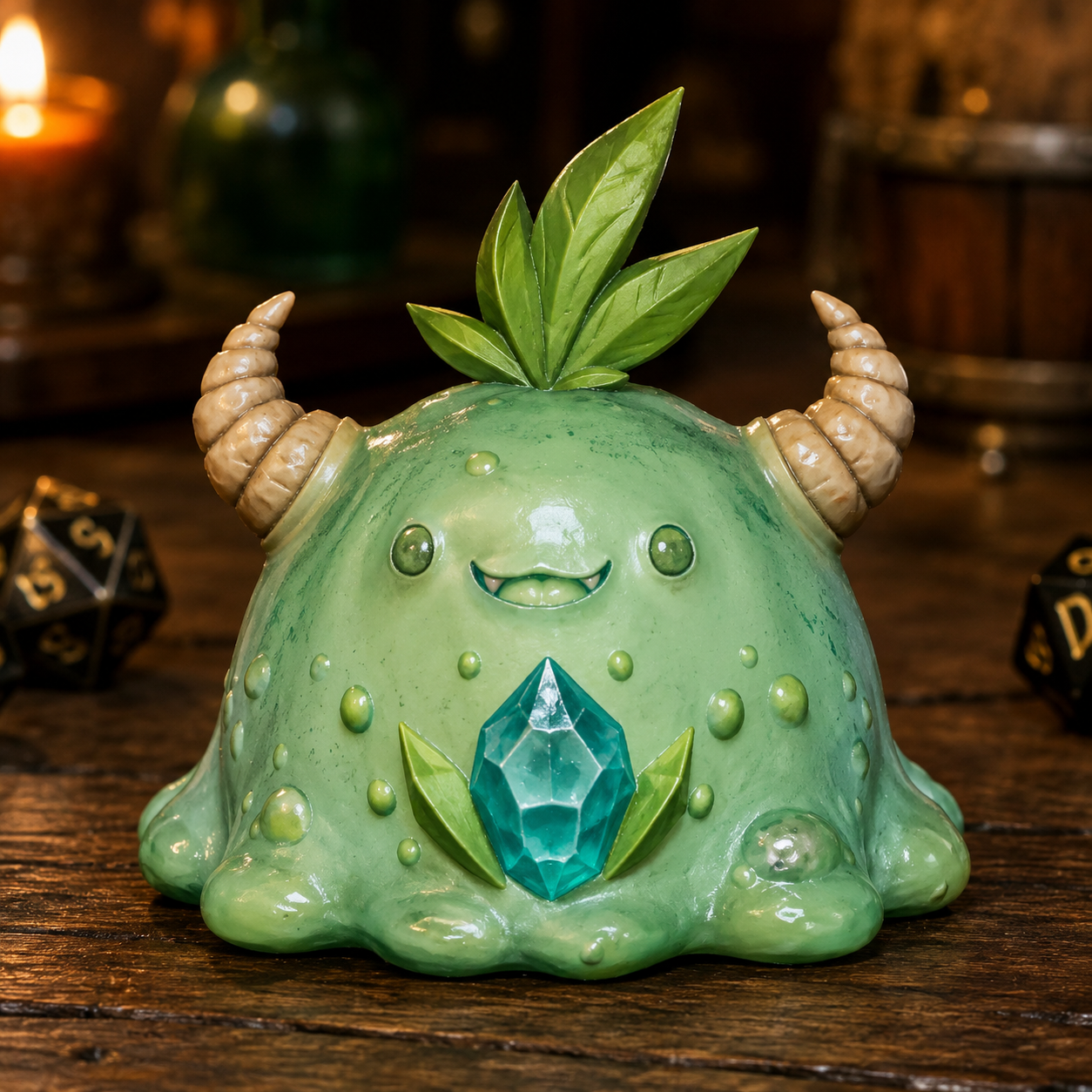 Forest Slime STL — DnD Fantasy Ooze Monster Miniature 3D Print Tabletop RPG — main view