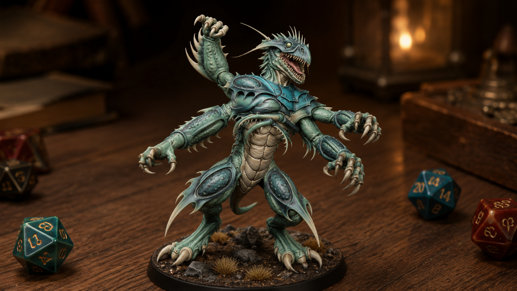 Four-Armed Monster STL — DnD Fantasy Aberration Miniature 3D Print Tabletop RPG — main view