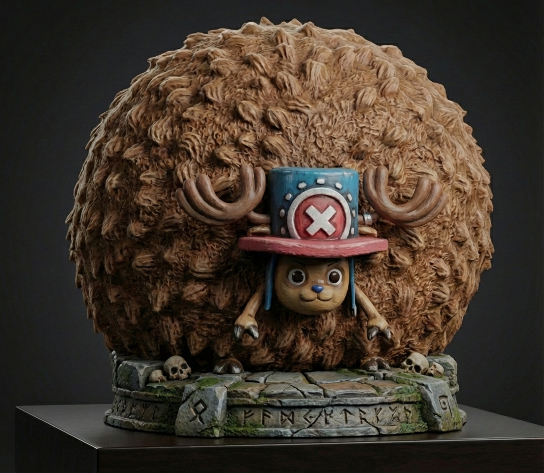 Tony Tony Chopper · Guard Point STL · DND Anime Miniature — One Piece 3D Print | Defensive Form · Pre-Timeskip — 3D printable STL