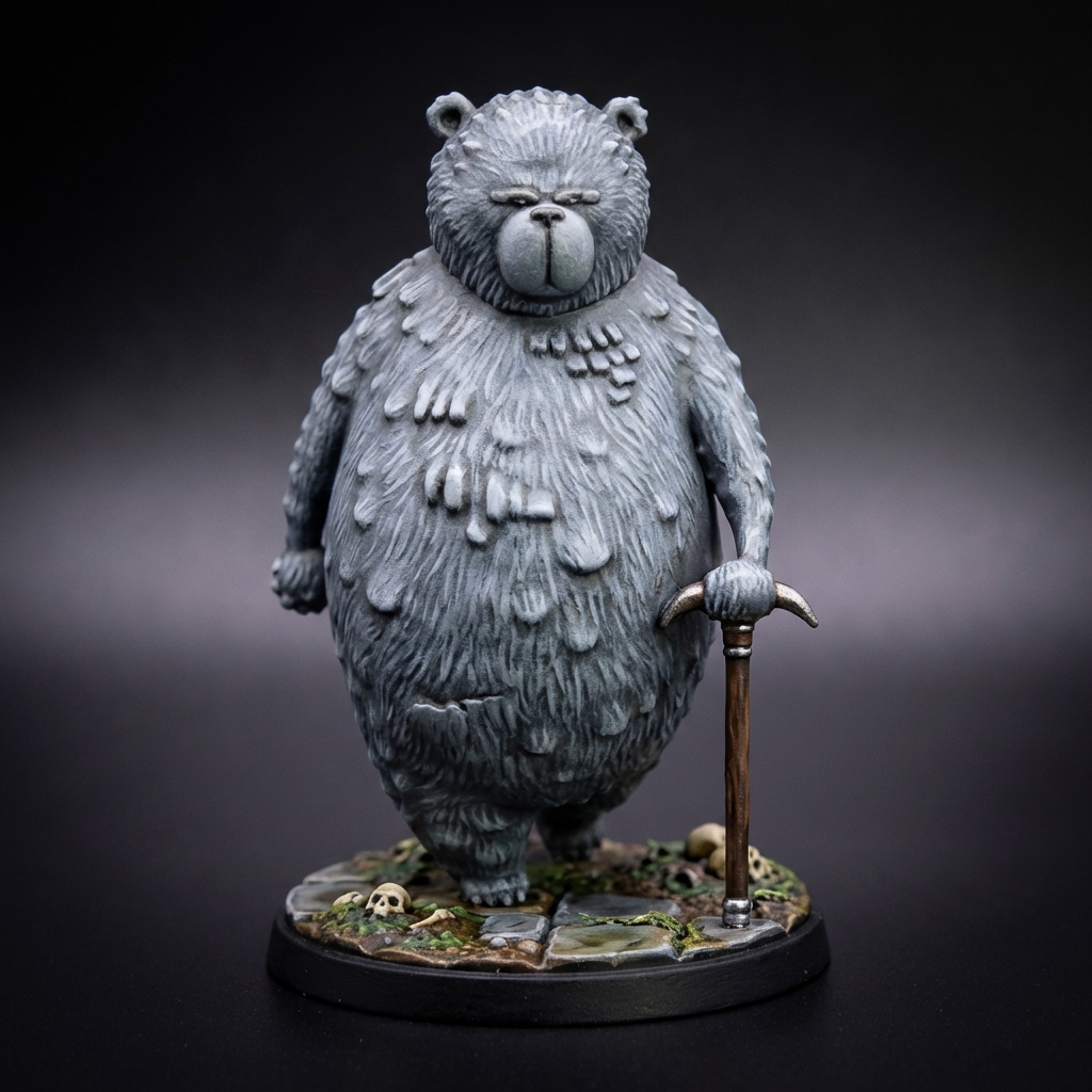 Hiking Bear STL · DND Anime Miniature — One Piece 3D Print | Drum Island · The Polite Bear — 3D printable STL