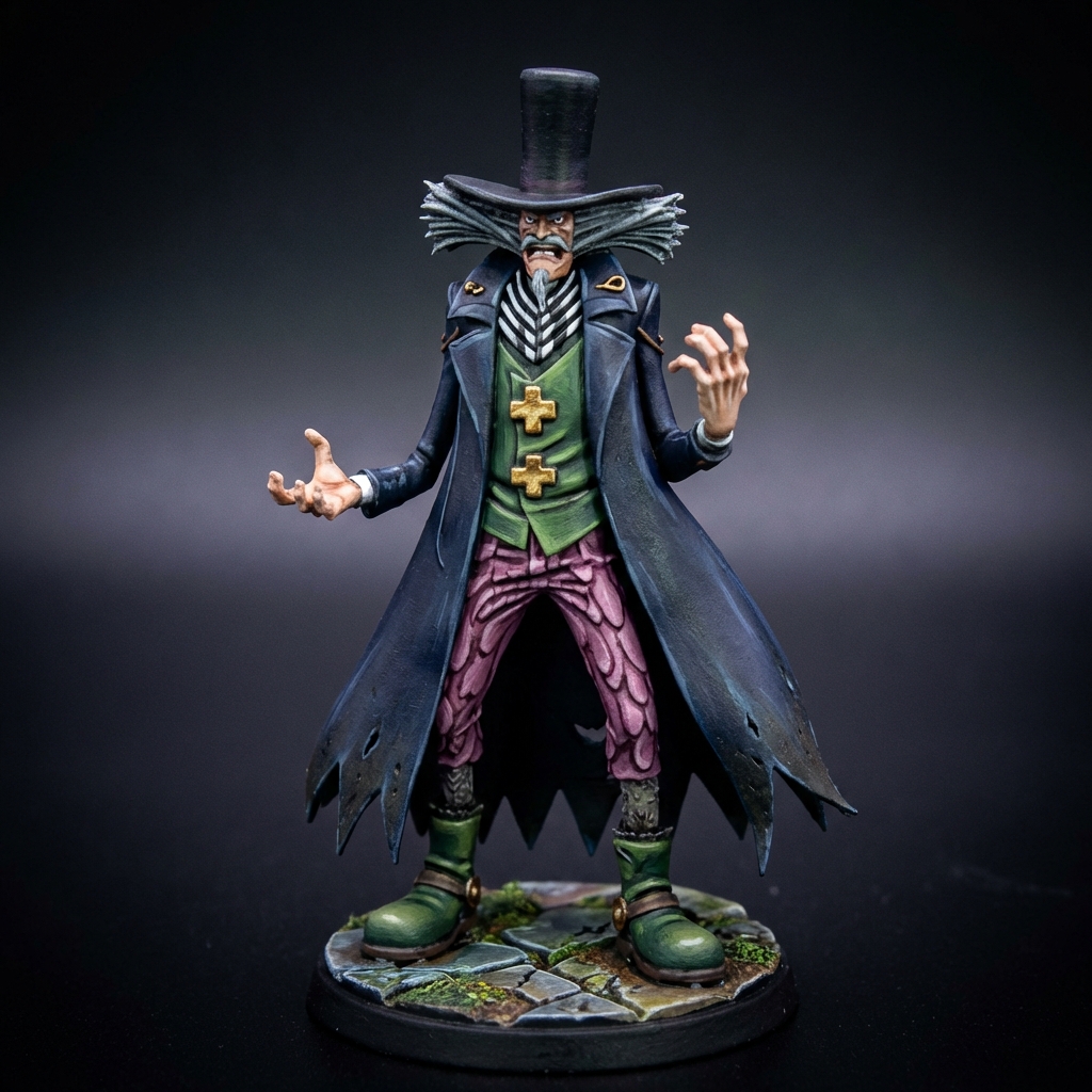 Dr. Hiruluk STL · DND Anime Miniature — One Piece 3D Print | Drum Island · The Quack Doctor — 3D printable STL