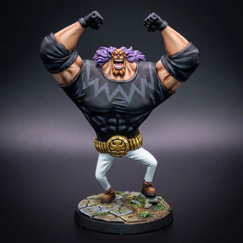 Jesus Burgess (v2) STL · DND Anime Miniature — One Piece 3D Print | Blackbeard Pirates · Alternate Pose — main view