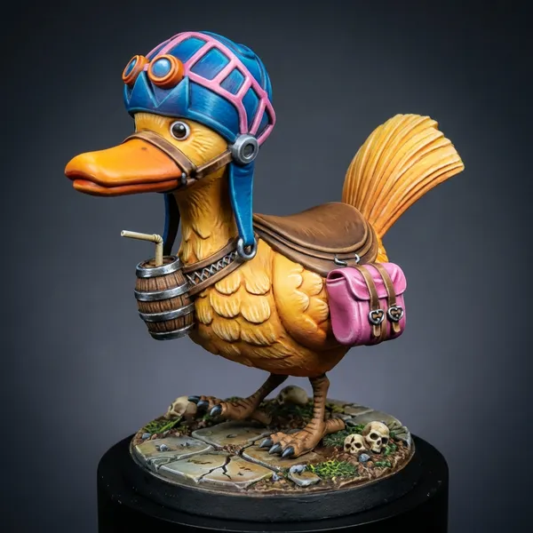 Karoo (Carue) STL · DND Anime Miniature — One Piece 3D Print | Super Duck · Vivi's Guardian — 3D printable STL