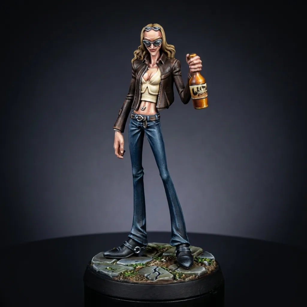 Doctorine Kureha STL · DND Anime Miniature — One Piece 3D Print | Drum Island · 140-Year-Old Doctor — main view