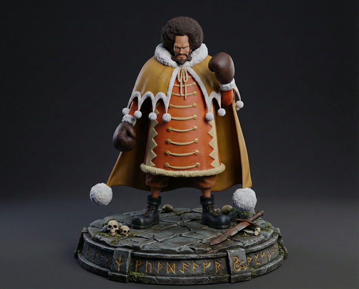 Kuromarimo STL · DND Anime Miniature — One Piece 3D Print | Drum Island · Wapol's Henchman — 3D printable STL
