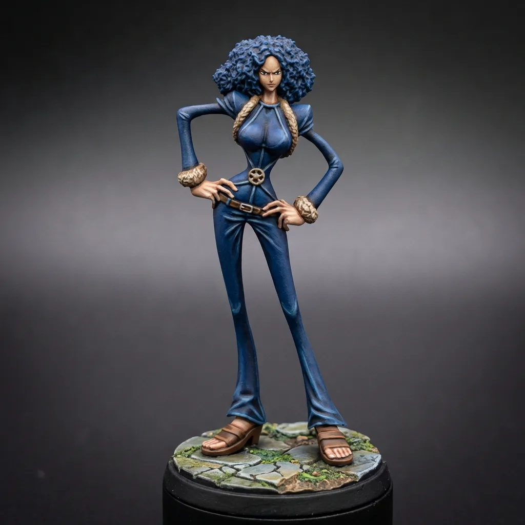 Miss Doublefinger · Paula STL · DND Anime Miniature — One Piece 3D Print | Baroque Works · Officer Pair #1 — main view