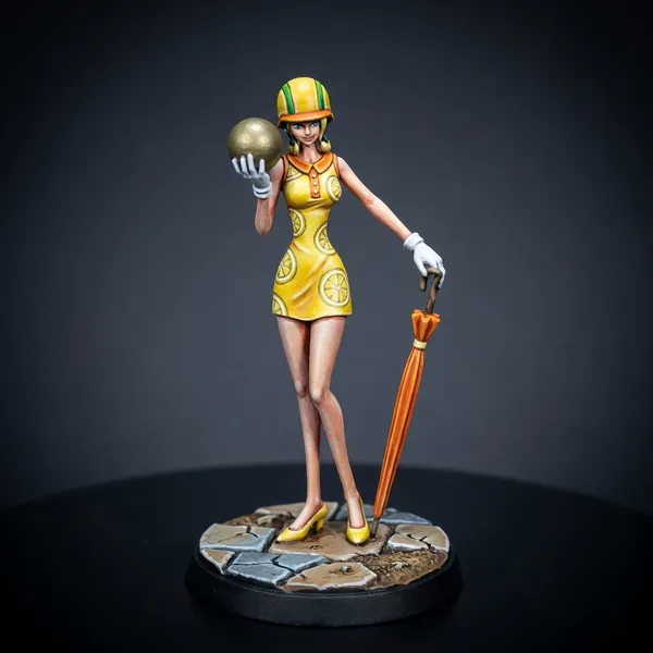 Miss Valentine (v2) STL · DND Anime Miniature — One Piece 3D Print | Baroque Works · Alternate Pose
