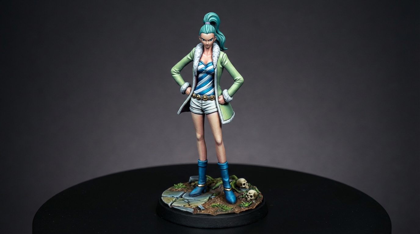 Miss Wednesday (Vivi Undercover) STL · DND Anime Miniature — One Piece 3D Print | Baroque Works · Officer Pair #9 — 3D printable STL