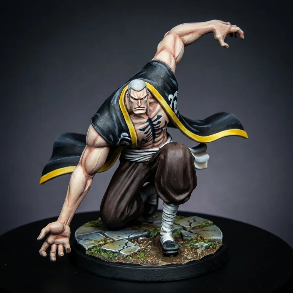 Mr. 1 · Daz Bones STL · DND Anime Miniature — One Piece 3D Print | Baroque Works · Officer Pair #1 — main view