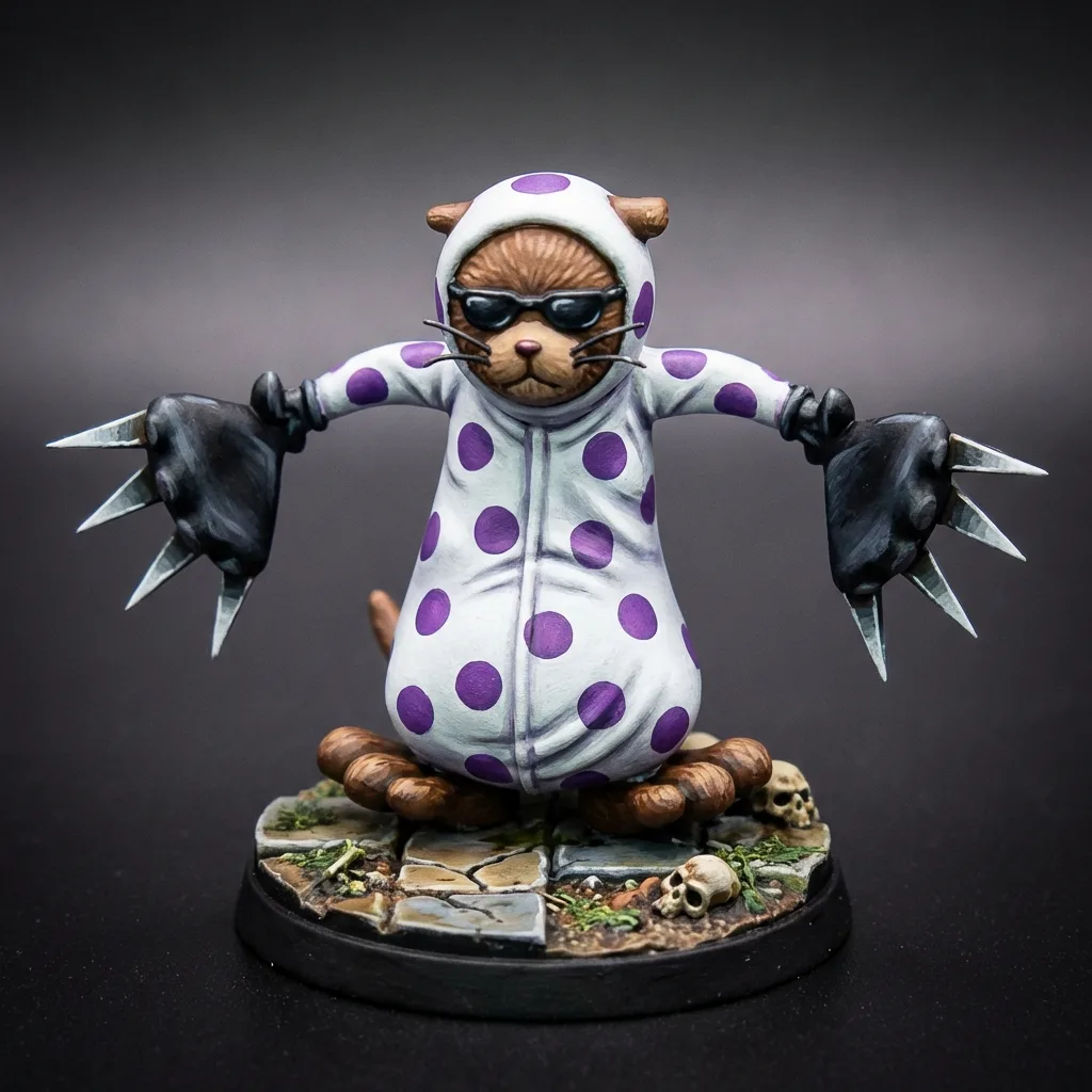 Mr. 13 · Unluckies (Vulture) STL · DND Anime Miniature — One Piece 3D Print | Baroque Works · Unluckies — main view
