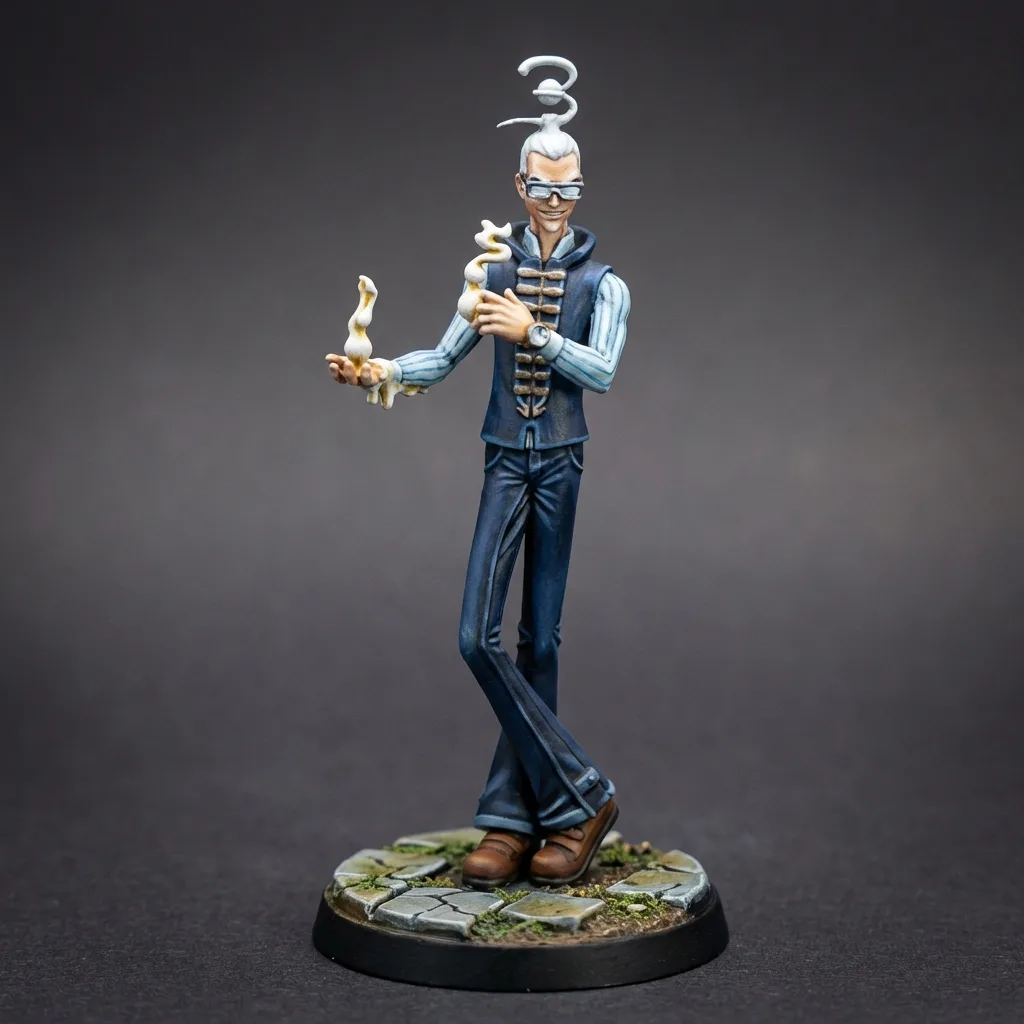 Mr. 3 · Galdino STL · DND Anime Miniature — One Piece 3D Print | Baroque Works · Officer Pair #3 — main view