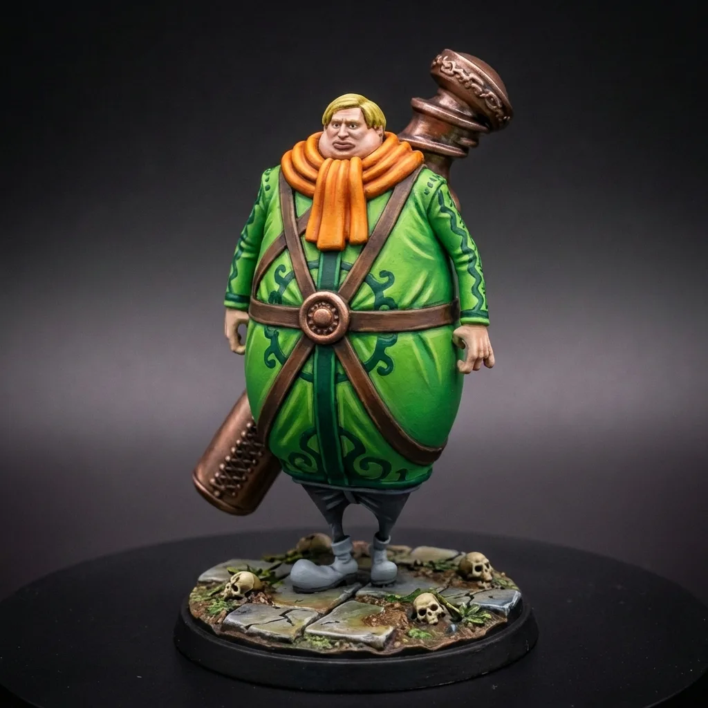 Mr. 4 STL · DND Anime Miniature — One Piece 3D Print | Baroque Works · Officer Pair #4 — main view