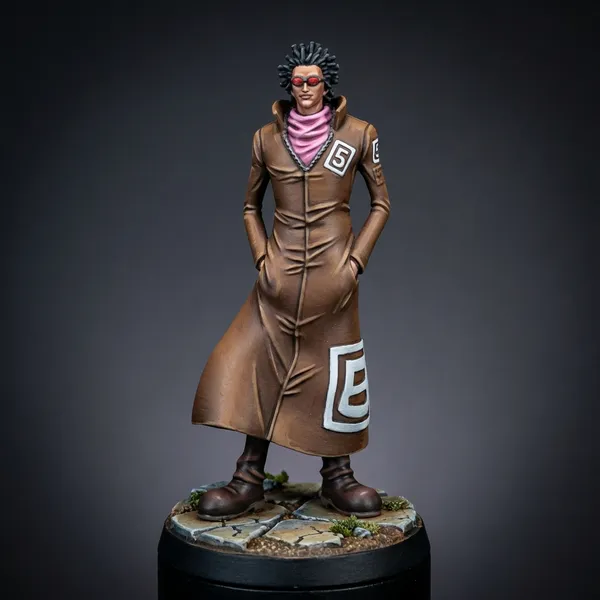 Mr. 5 · Gem STL · DND Anime Miniature — One Piece 3D Print | Baroque Works · Officer Pair #5 — 3D printable STL