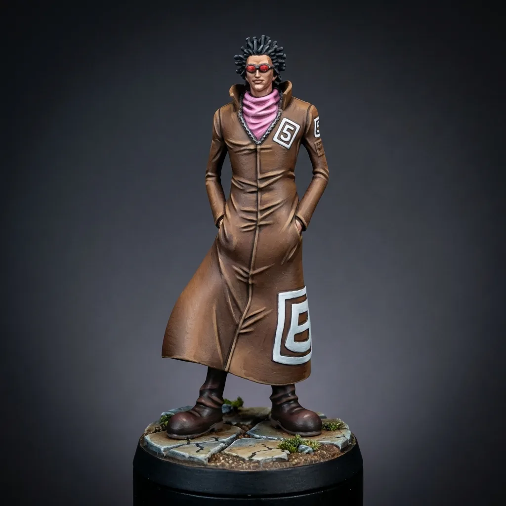 Mr. 5 · Gem STL · DND Anime Miniature — One Piece 3D Print | Baroque Works · Officer Pair #5 — main view