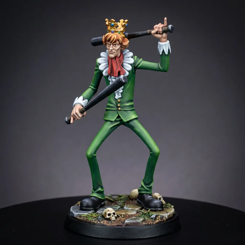 Mr. 9 STL · DND Anime Miniature — One Piece 3D Print | Baroque Works · Officer Pair #9 — main view