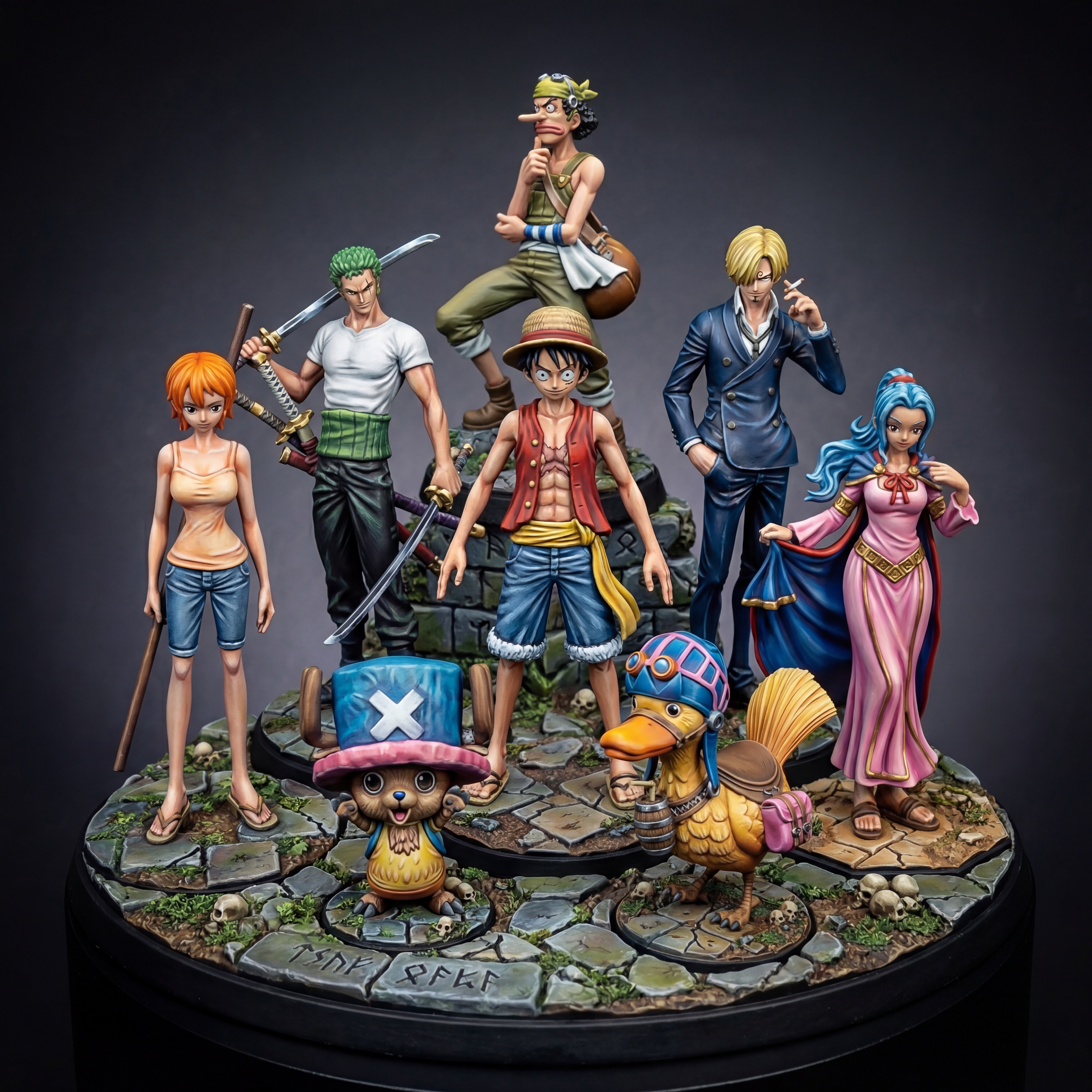 Straw Hat Crew Pre-Timeskip Bundle STL · DND Anime Miniatures — One Piece 3D Print Pack — 3D printable STL
