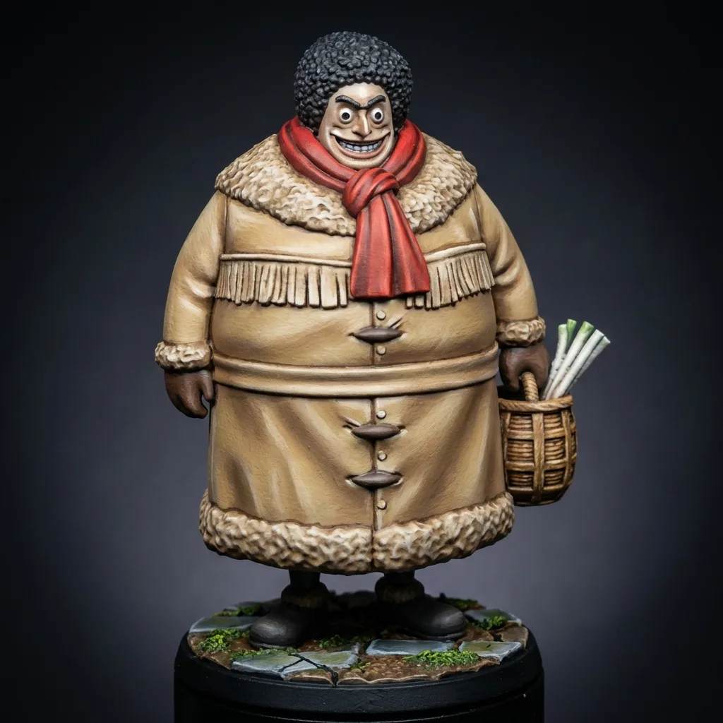 Negi Kuma Maria STL · DND Anime Miniature — One Piece 3D Print | Drum Island · Wapol's Mobile Cannon — main view