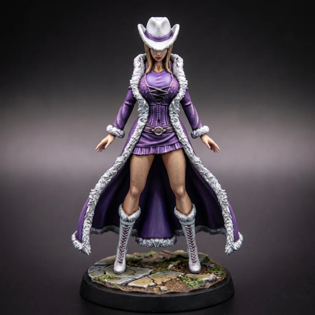 Nico Robin (Miss All Sunday) STL · DND Anime Miniature — One Piece 3D Print | Baroque Works · Vice Boss — main view