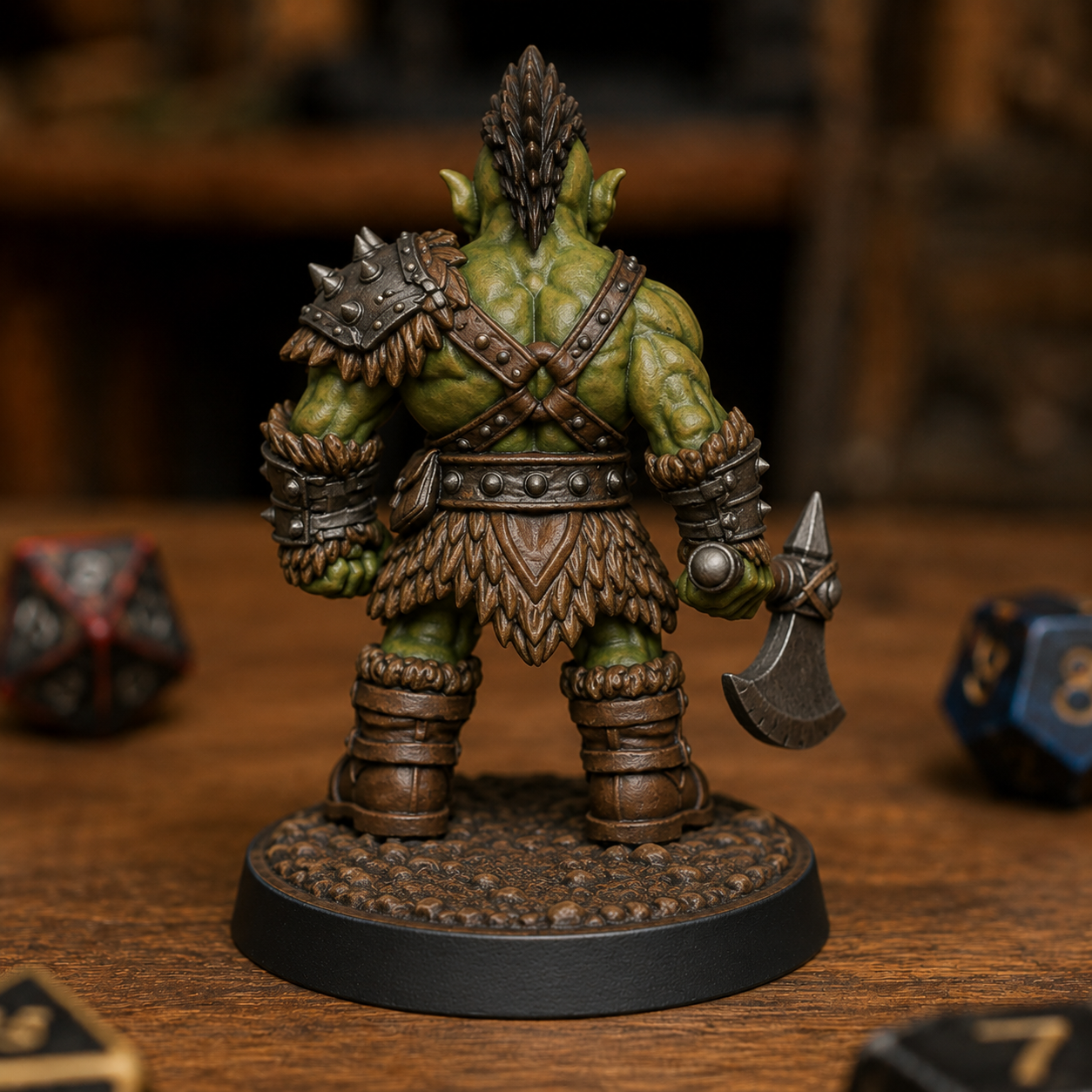 Orc Warrior with Axe view 2