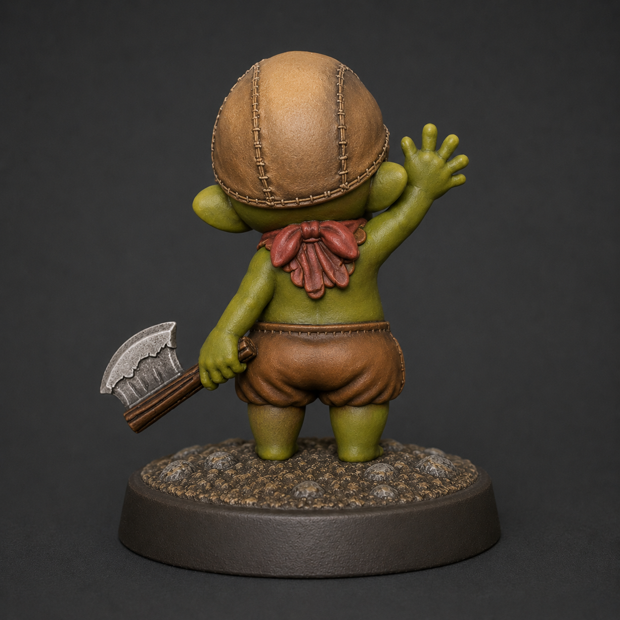 Orc Baby STL — Ragnarok Online Inspired Goblin Child Miniature for DnD Tabletop 3D Print — main view