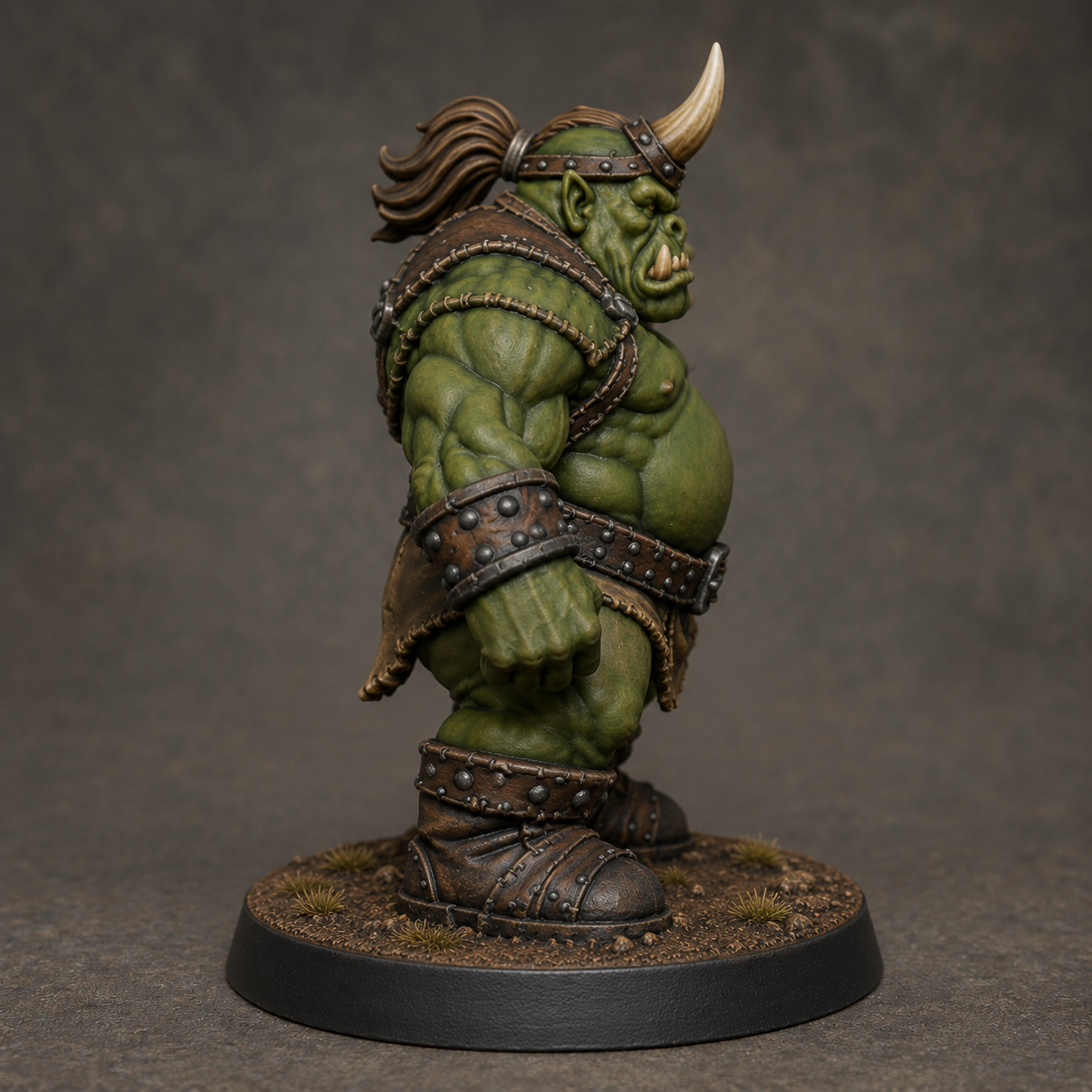 Orc Lord STL — Ragnarok Online Inspired MVP Boss Miniature for DnD 3D Print Tabletop — main view