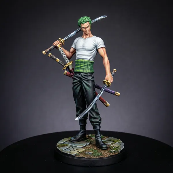 Custom anime figure example — Zoro