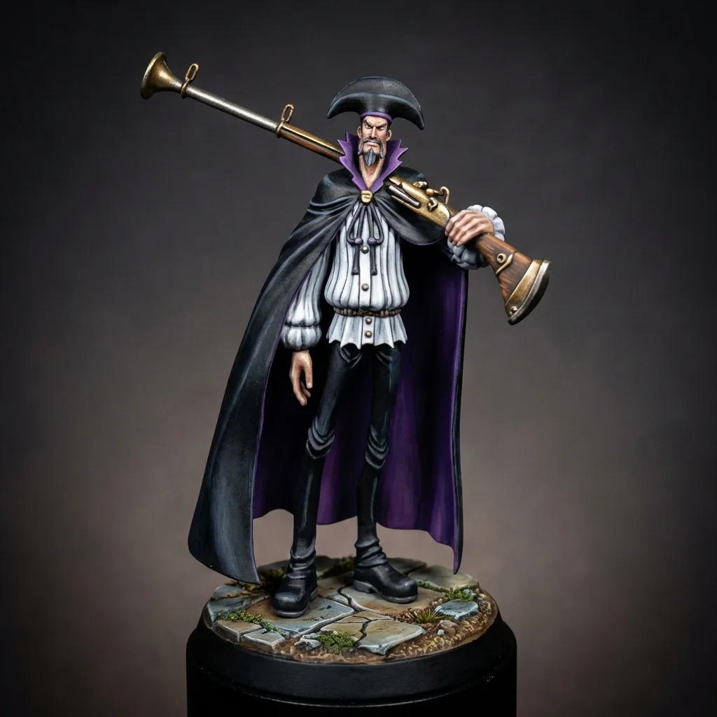Van Augur STL · DND Anime Miniature — One Piece 3D Print | Blackbeard Pirates · Sniper — main view
